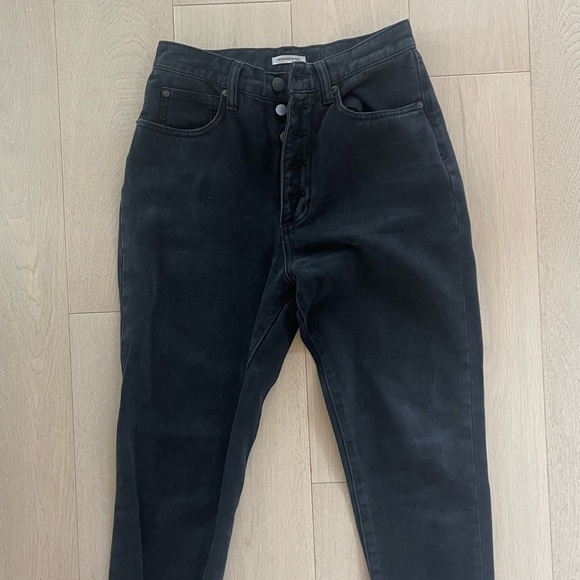 WEWOREWHAT Straight jeans with distressed hem - Picture 2 of 3